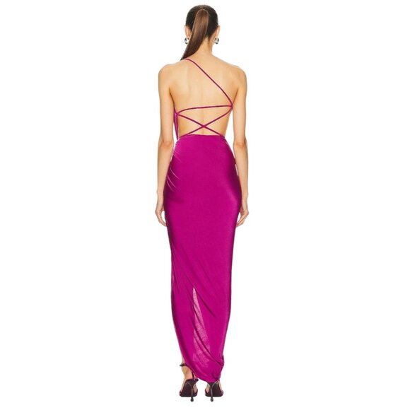 NERVI For Fwrd Luce Dress in Purple IT 36 New womens Long Maxi Gown - Picture 2 of 11